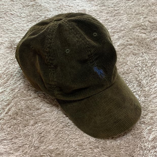 폴로 랄프로렌 코듀로이 캡  올리브카키
