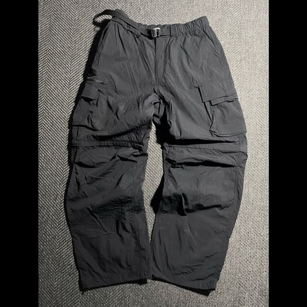 [31] musinsa 무신사스탠다드 와이드 벨티드 디태처블 카고 팬츠