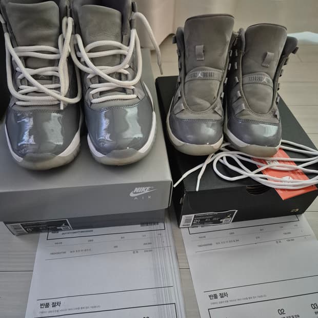 에어조던 11 쿨그레이 265, 215