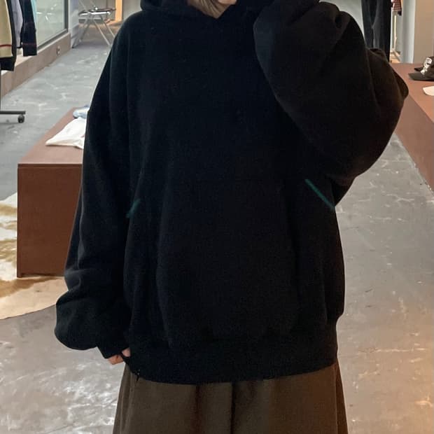 이지 갭 퍼펙트후디 블랙 H2507