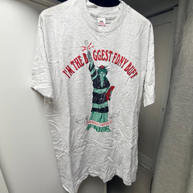90s Fruit of the Loom FDNY Vintage Tee