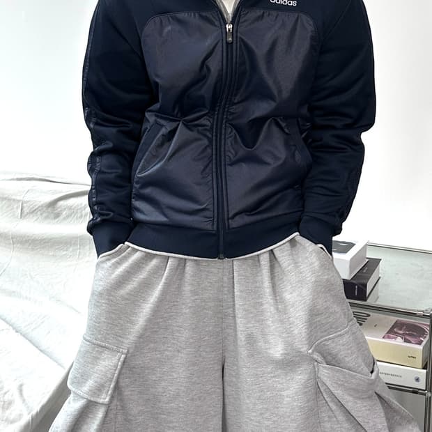 아디다스 네이비 트랙탑 져지 M