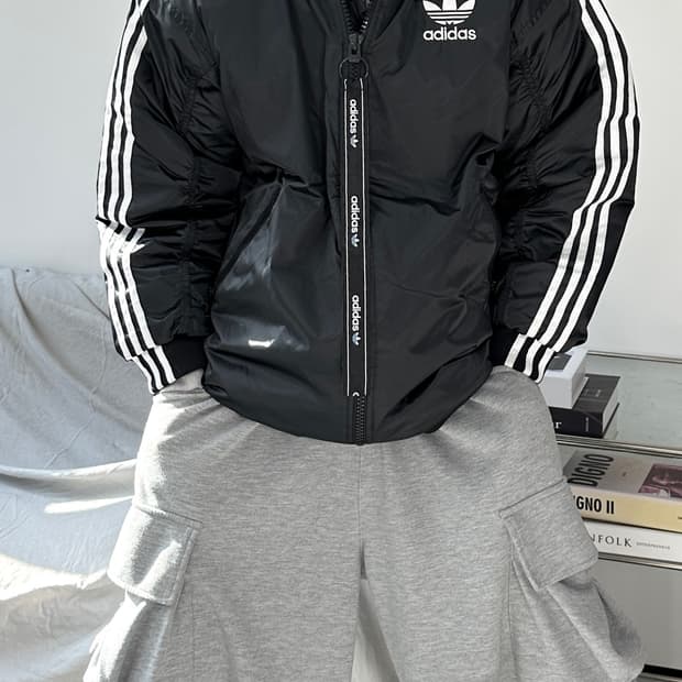 아디다스 투웨이 빅로고 봄버 자켓 XL