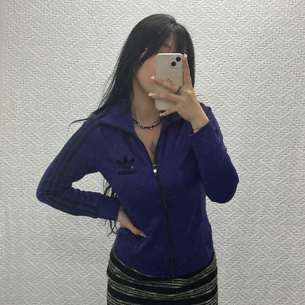 아디다스 유로파 퍼플블랙 트랙탑 집업 져지 90 C06450