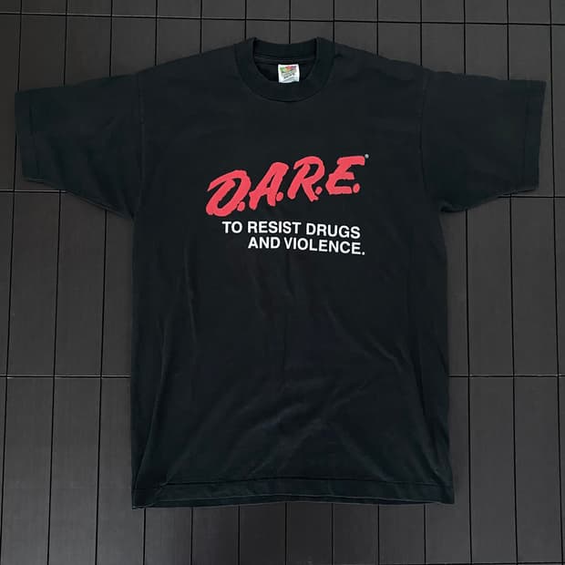 (L) 90s 빈티지 DARE 티셔츠