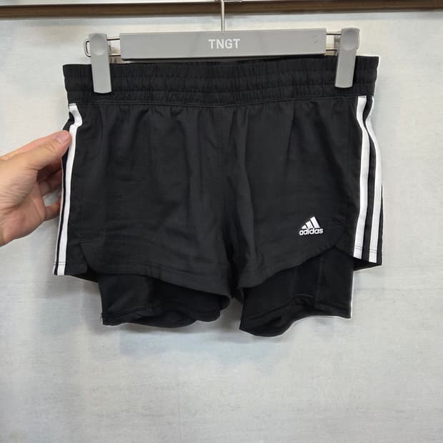 아디다스 페이서 삼선 투윈원 쇼츠 우븐반바지 xs