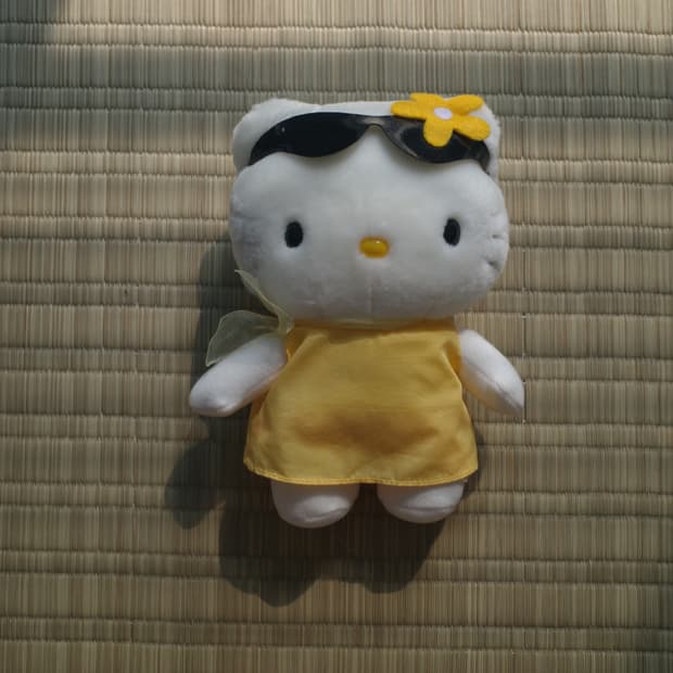 고전 헬로키티 선글라스 봉제 인형
