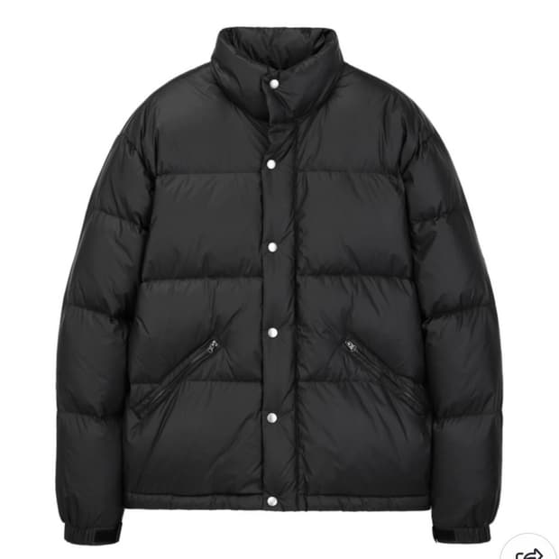 (새상품) 일꼬르소 유러피안 구스 모노크롬 스냅 다운 블랙