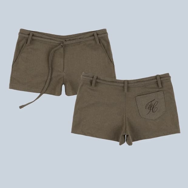 팬시클럽 헤링본 스트라이프 마이크로팬츠