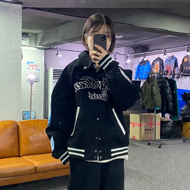 카비시 펑키 타운 블랙 봄버 자켓 B3971