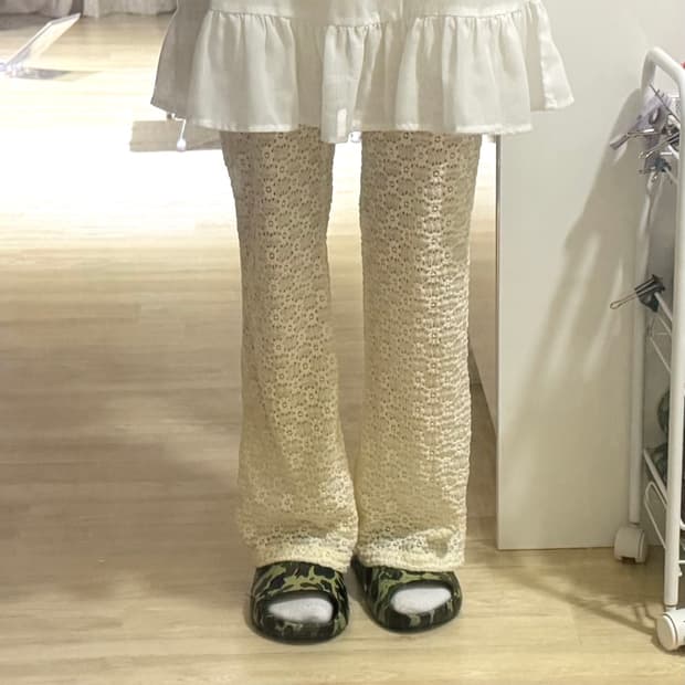 반원아뜰리에 레이스 팬츠