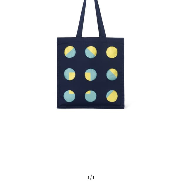 cosmoss -FLAG TOTE BAG (NAVY)