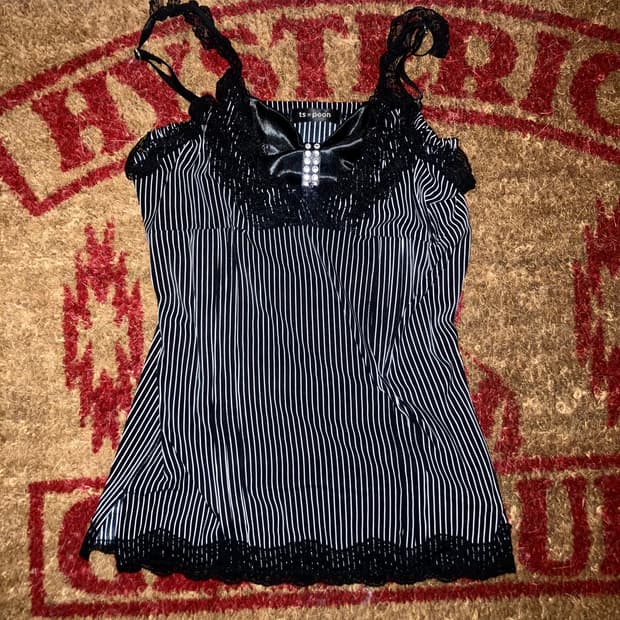 053 heisei graru stripe sleeveless