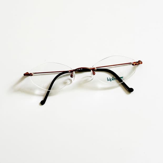 90s KIPLING 스퀘어 무테 빈티지 데드스탁 안경