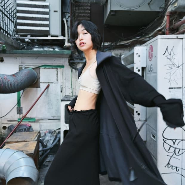 요지 야마모토 Y-3 집업 롱 자켓