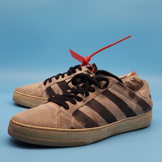 ooo 오프화이트 레더 남성스니커즈 270