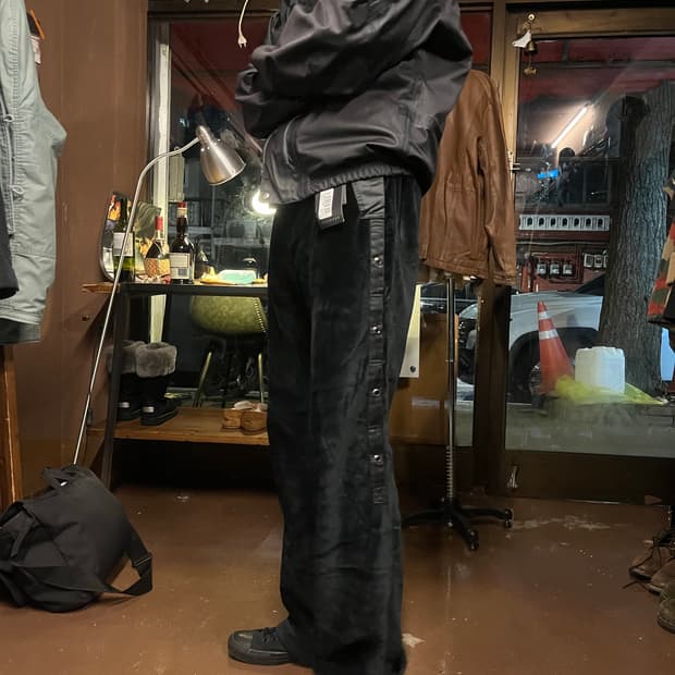 CNC Italian-Made Velvet Wide Pants