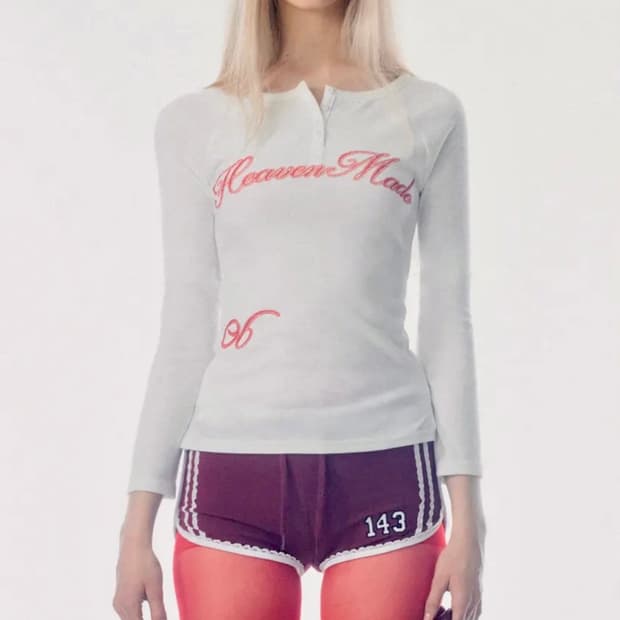 스컬프터 레터링 긴팔티 