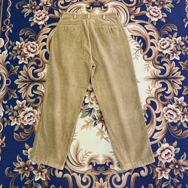 (34)90s 폴로 랄프로렌 와이드 코듀로이 팬츠