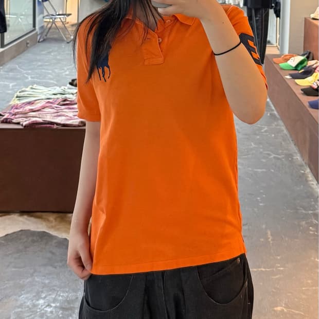 폴로 랄프로렌 빅포니 오렌지 카라 반팔 H3229
