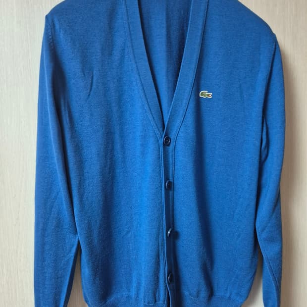 라코스테 브이넥  니트 가디건 남성 100 울가디건