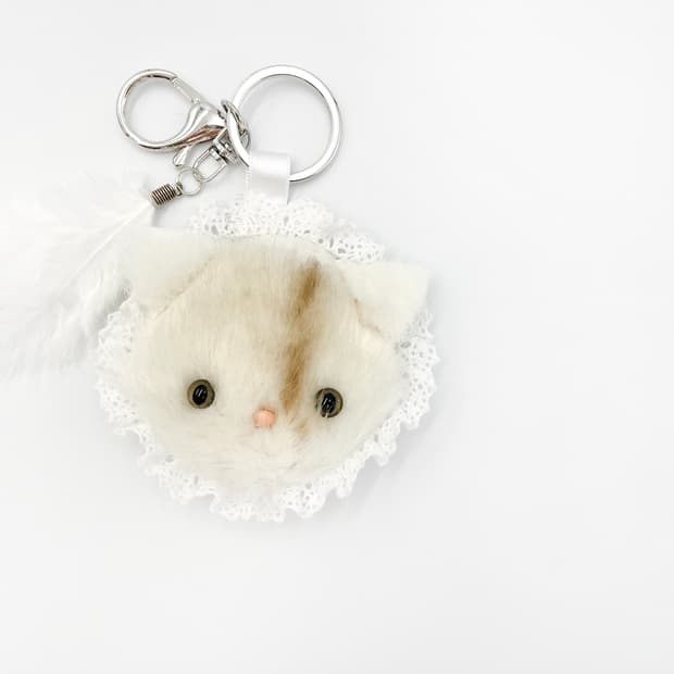 Mini Cat Mirror Keyring