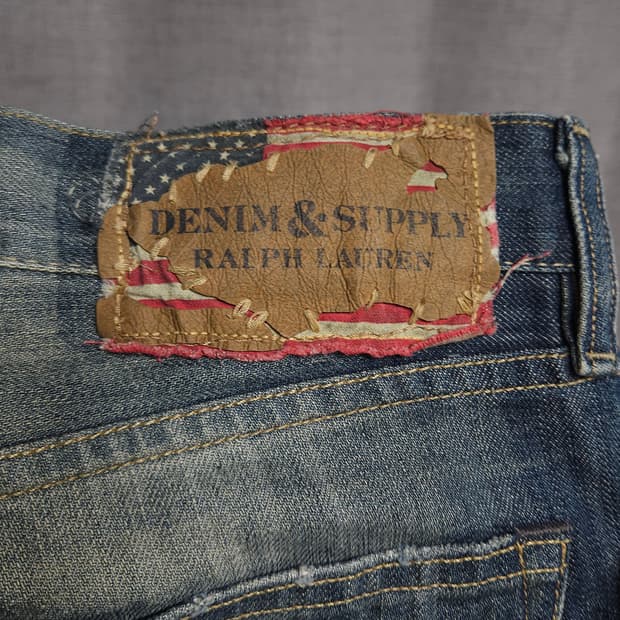 30 ) 정품 폴로 랄프로렌 데님 앤 서플라이 페인트 청바지 슬림핏