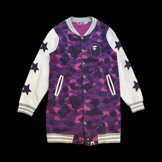 베이프 샤크 풀집 후드 집업