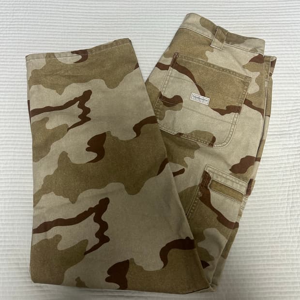 디스이즈네버댓 필드팬츠 카모 M 1회착
