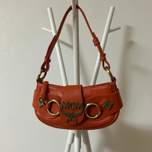 MCM 엠씨엠 오렌지 숄더백 호보백 y2k가방