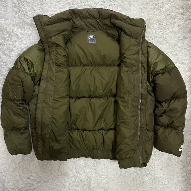 나이키 다운 패딩 자켓 XL 올리브