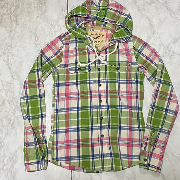 홀리스터 빈티지 패치 후드셔츠 사이즈 여성 95