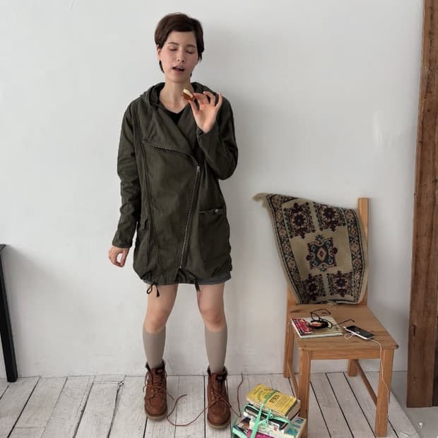 Khaki safari jacket