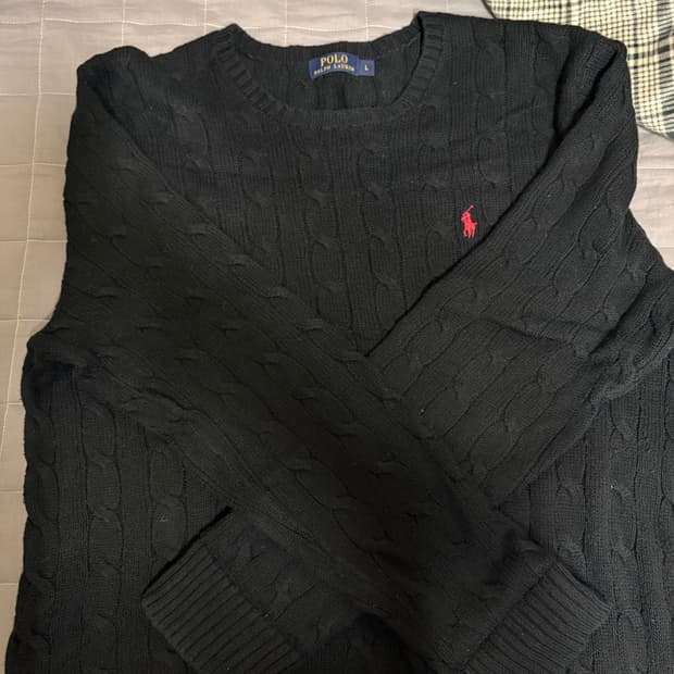 폴로케이블니트L