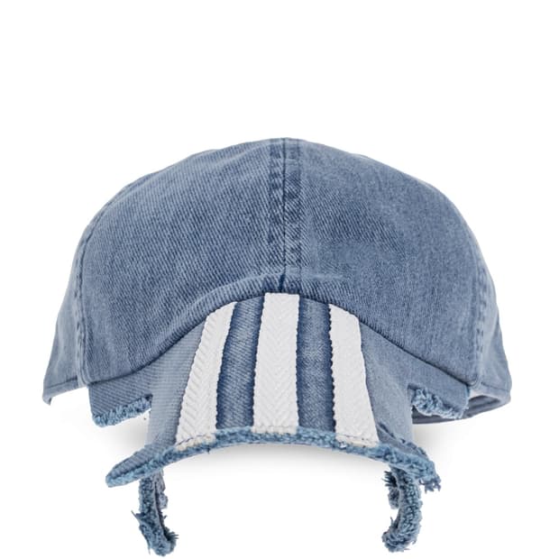 AVAVA(아바바브) 아디다스 콜라보 슬래시드 삼선 볼캡 빈티지블루 청