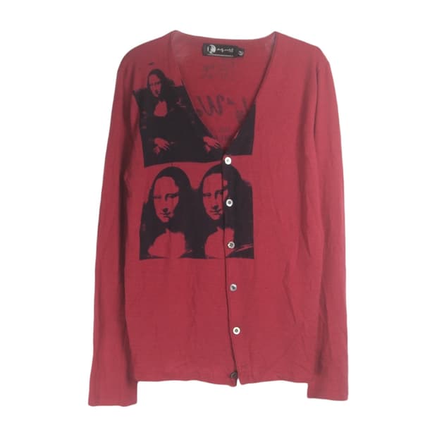 히스테릭글래머 앤디워홀 모나리자 가디건 