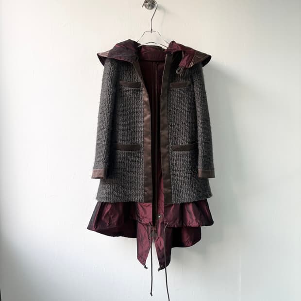 사카이 레이어드 코트 