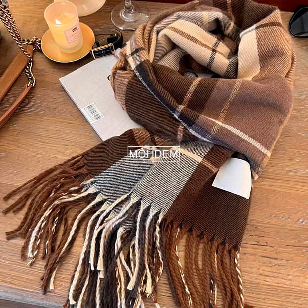 [Uinsex] 겨울 체크 머플러 2컬러