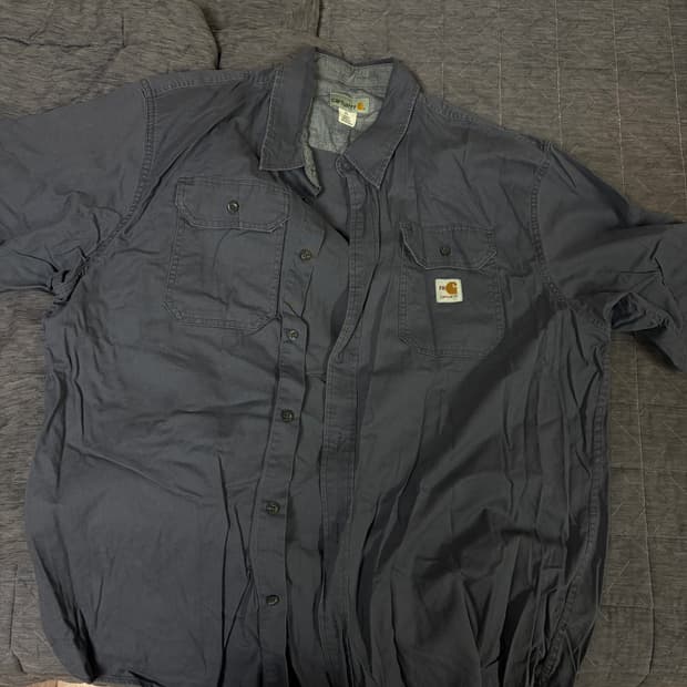 칼하트 네이비 반팔 셔츠 급처