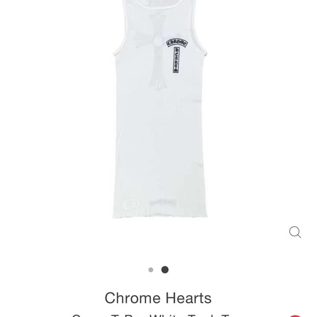 크롬하츠 25FW 신상 민소매 나시 M 새상품