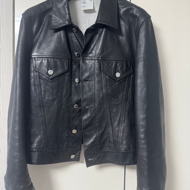 헬무트랭 레더 트러커 자켓