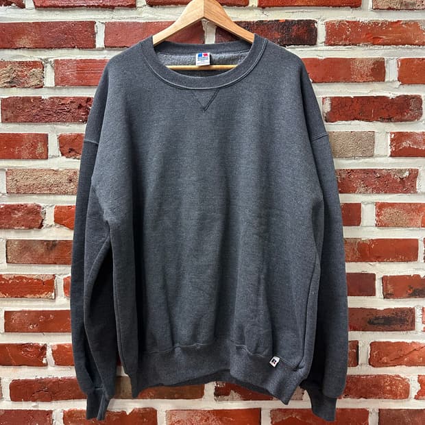 (2XL)90s 러셀  빈티지 맨투맨 그레이