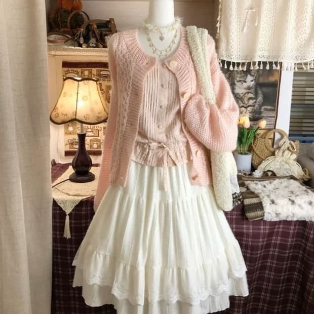 흰+핑+아이보리 모리걸 랜박🎀