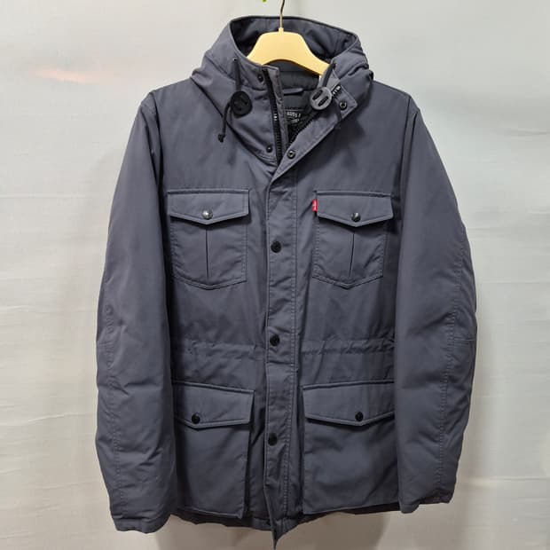 리바이스 후드 야상 덕다운 패딩 남성M