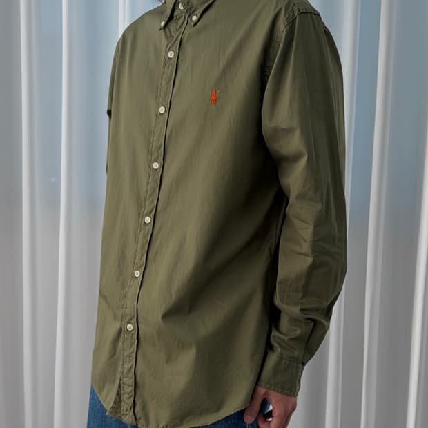 [L]폴로 랄프로렌 커스텀핏 페더웨이트 트윌 셔츠