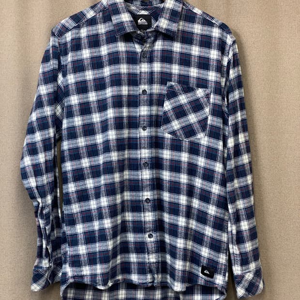 퀵실버 플란넬 체크 셔츠