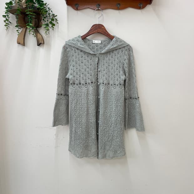 Maple feel 후드 썸머 롱 가디건