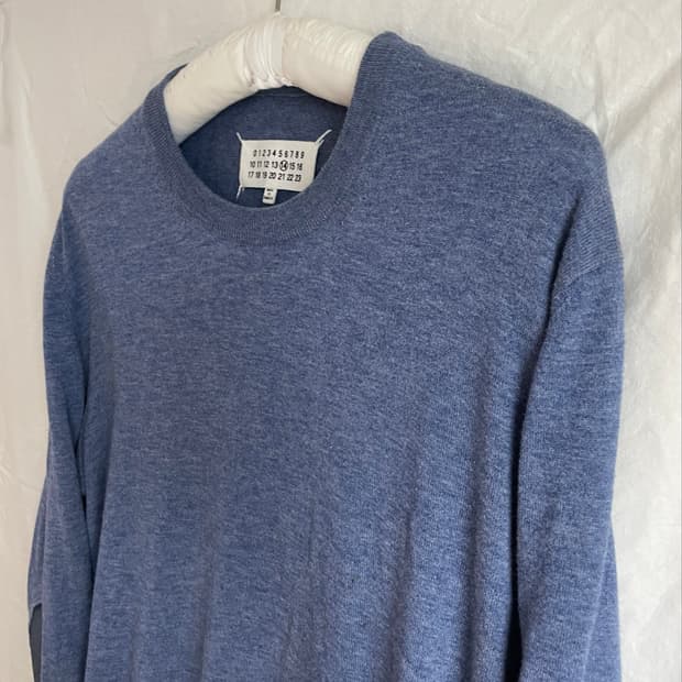 Margiela elbow patch knit