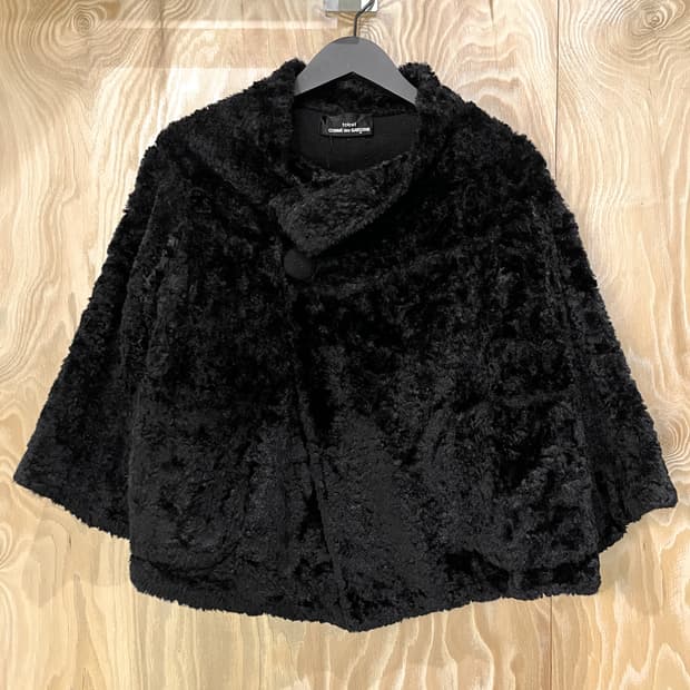 꼼데가르송 트리콧 12a/w 레이온 퍼 자켓