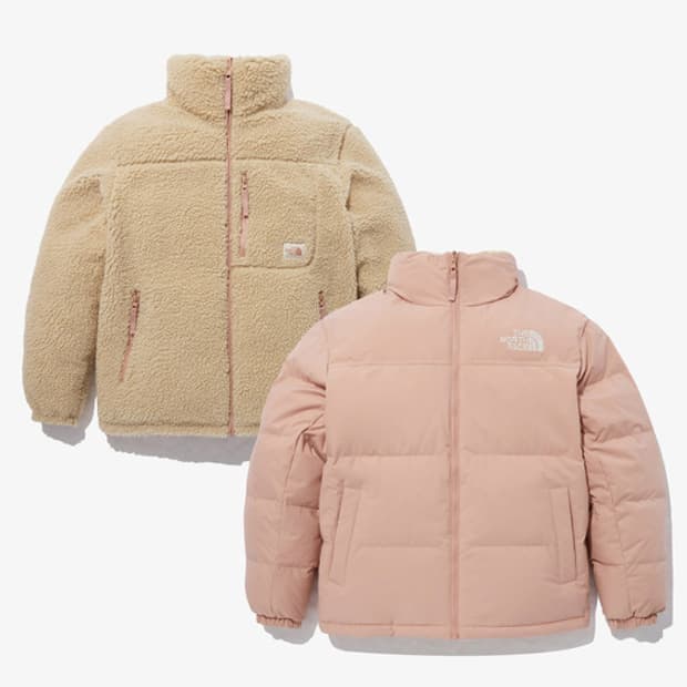 노스페이스 베러다운 패딩 리버시블